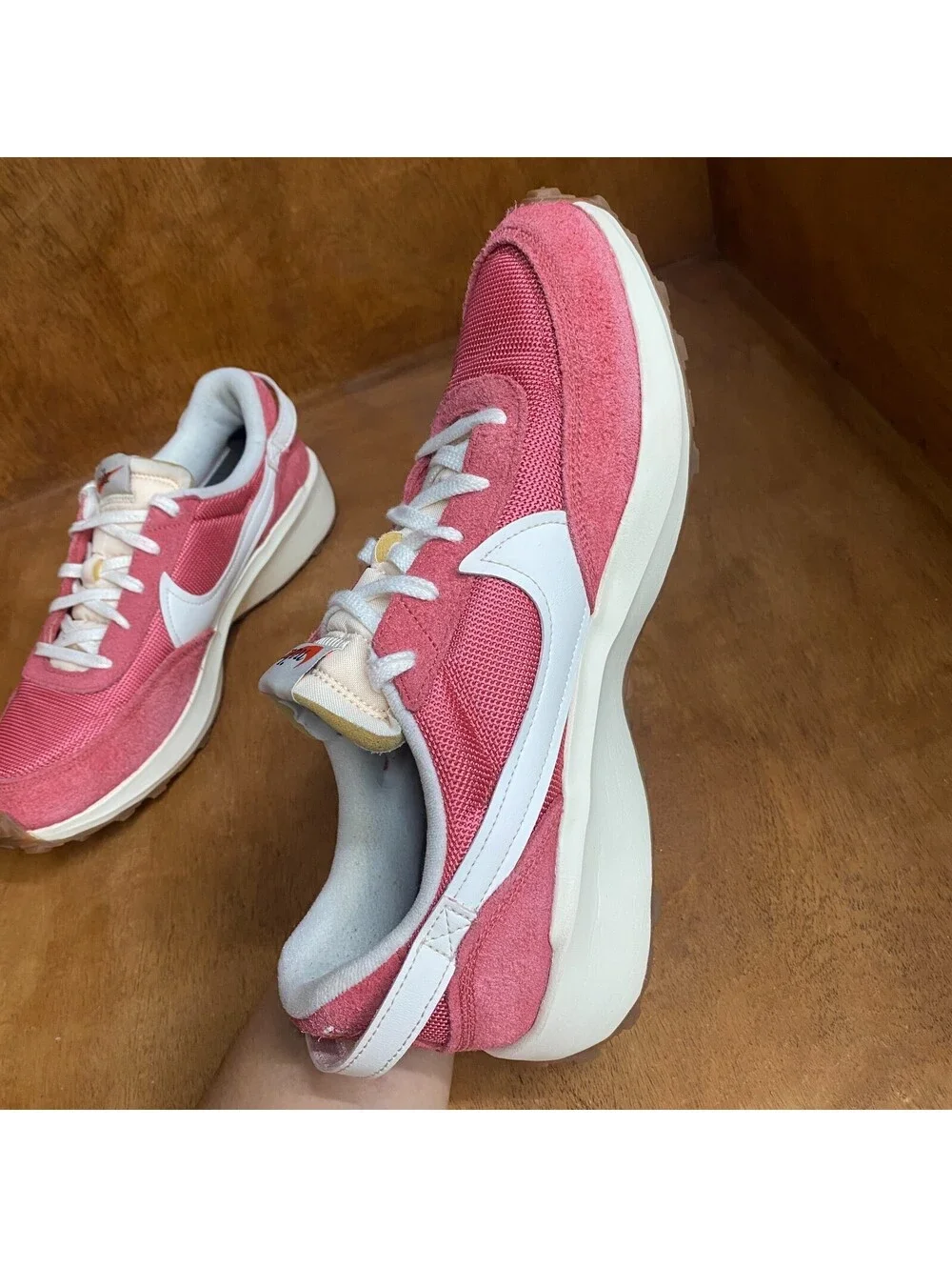 Nike Waffle Debut Shoes Womens Size 11 Adobe Pink Gum Bottom Sneakers DX2931-600